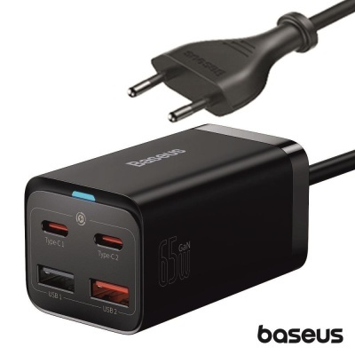 Carregador de Mesa GaN3 PRO 2x USB-A / 2x USB-C BASEUS