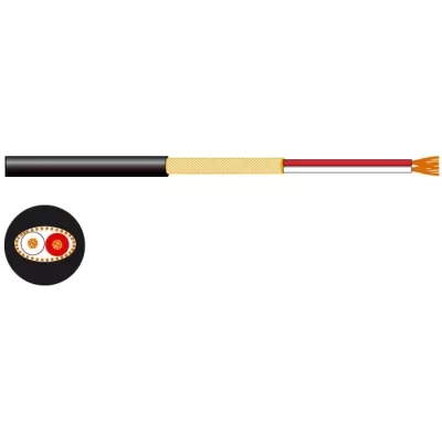 CA-92 Rollo de cable micrófono/línea de 2 conductores FONESTAR