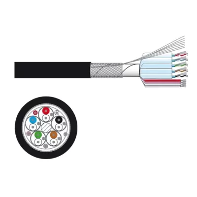 CH-124 Rollo de cable 5 cables datos de 2 conductores FONESTAR
