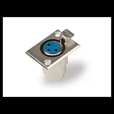SM-561 Conector de audio XLR hembra con sujeción a chasis y panel para rack 19'' FONESTAR