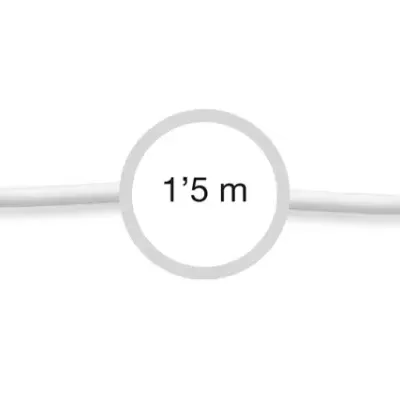 AA-709B Cable señal de audio Jack 3'5 mm estéreo macho a Jack 3'5 mm estéreo macho FONESTAR