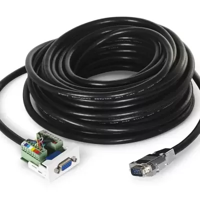 WP-51V-15 Panel de conexión VGA enchufable con cable preinstalado FONESTAR