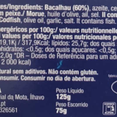 Liporfir - Bacalhau Assado em Azeite