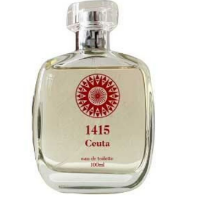 Frasco de perfume 1415 Ceuta de vidro transparente com tampa