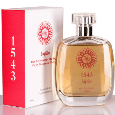 Frasco de eau de toilette 1543 Japão com caixa correspondente