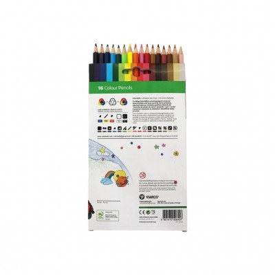 Viarco - 16 Lápis de Cor (ColorAdd - inclusivo para daltónicos)