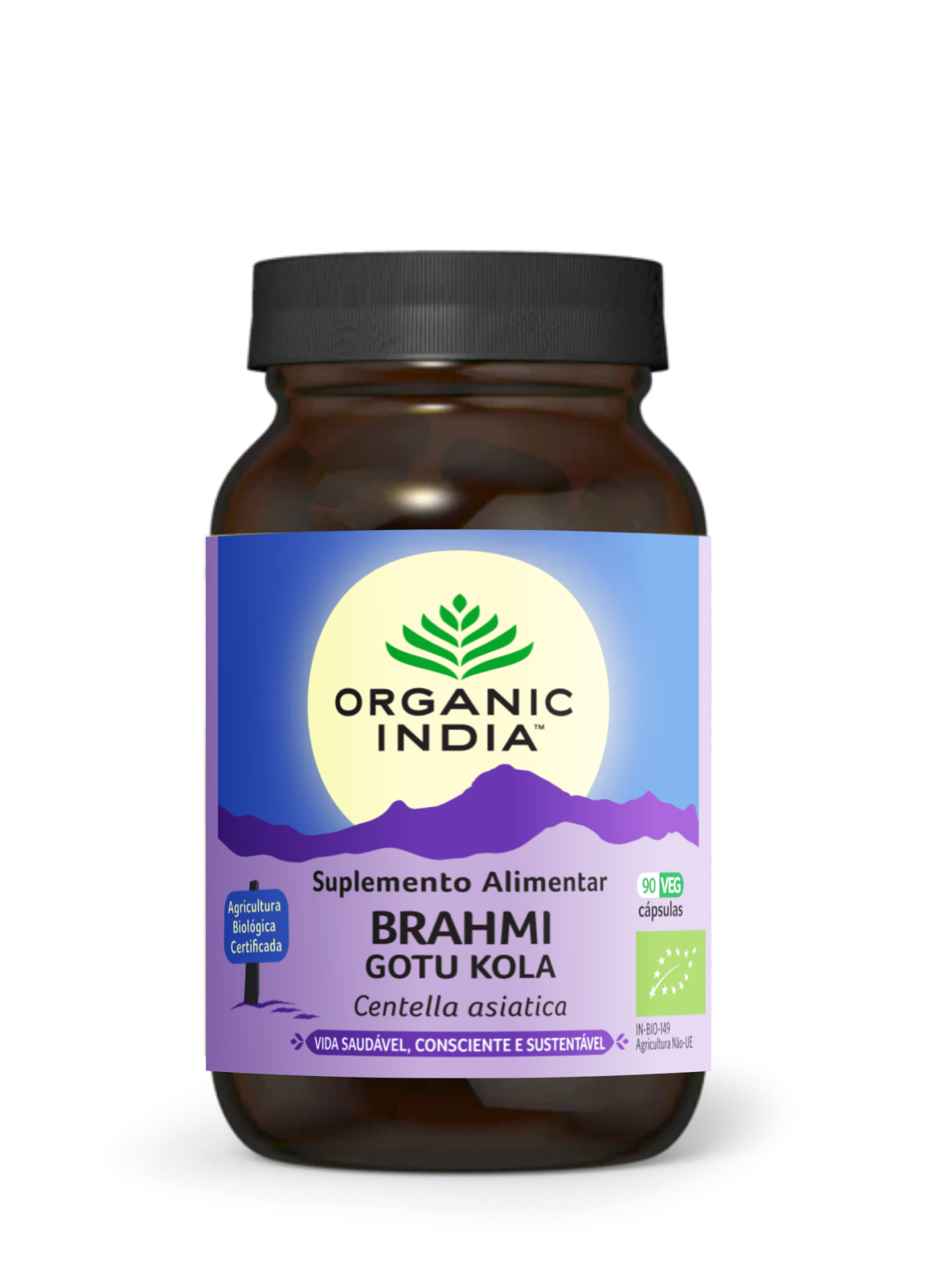 Brahmi&#x20;Gotu&#x20;Kola&#x20;Bio&#x20;Organic&#x20;India&#x2122;-&#x20;90&#x20;c&#x00E1;psulas