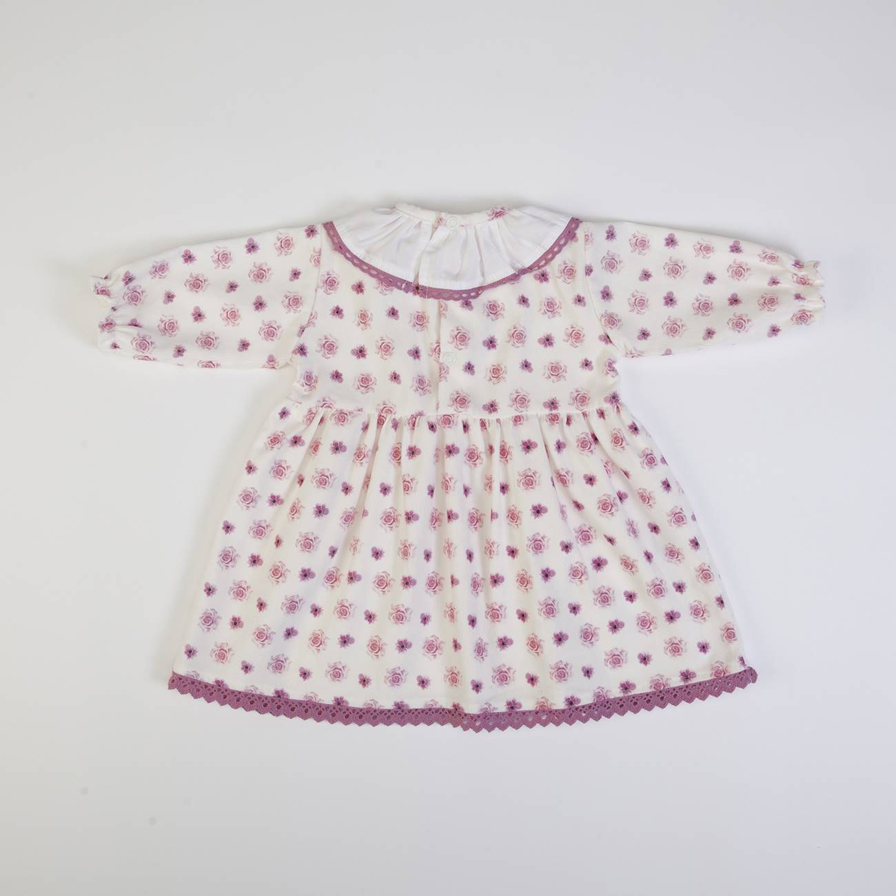 Vestido florido em bombazine 6-24 meses