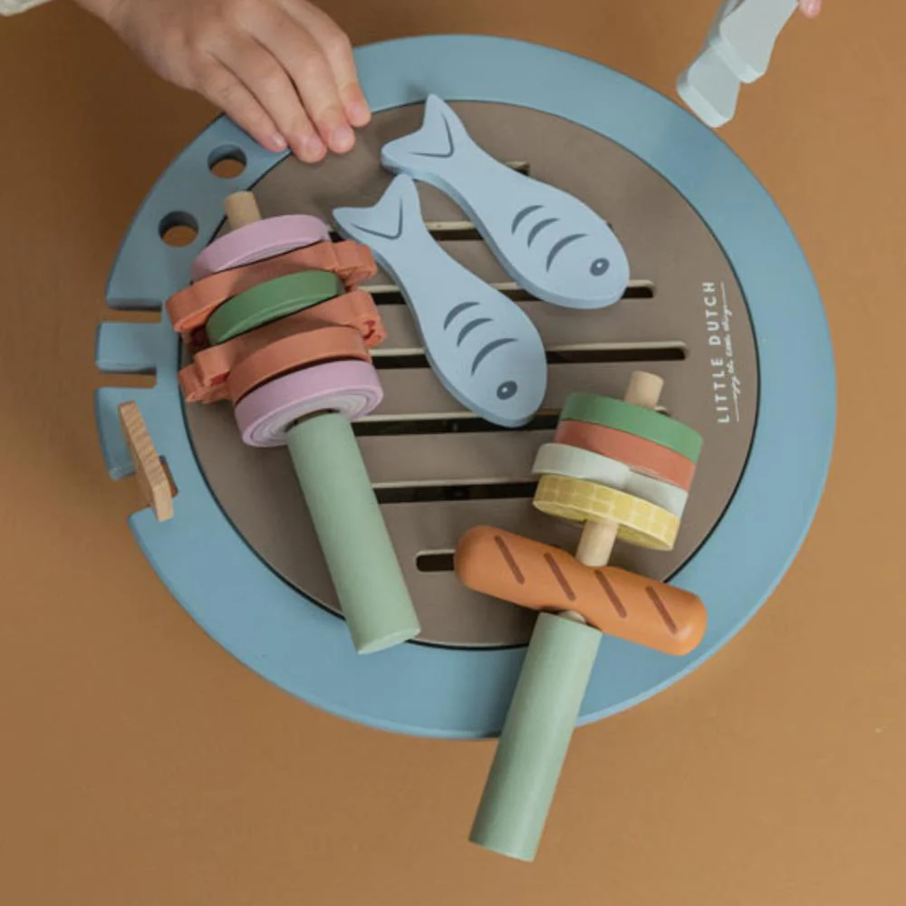 Set Barbecue em madeira