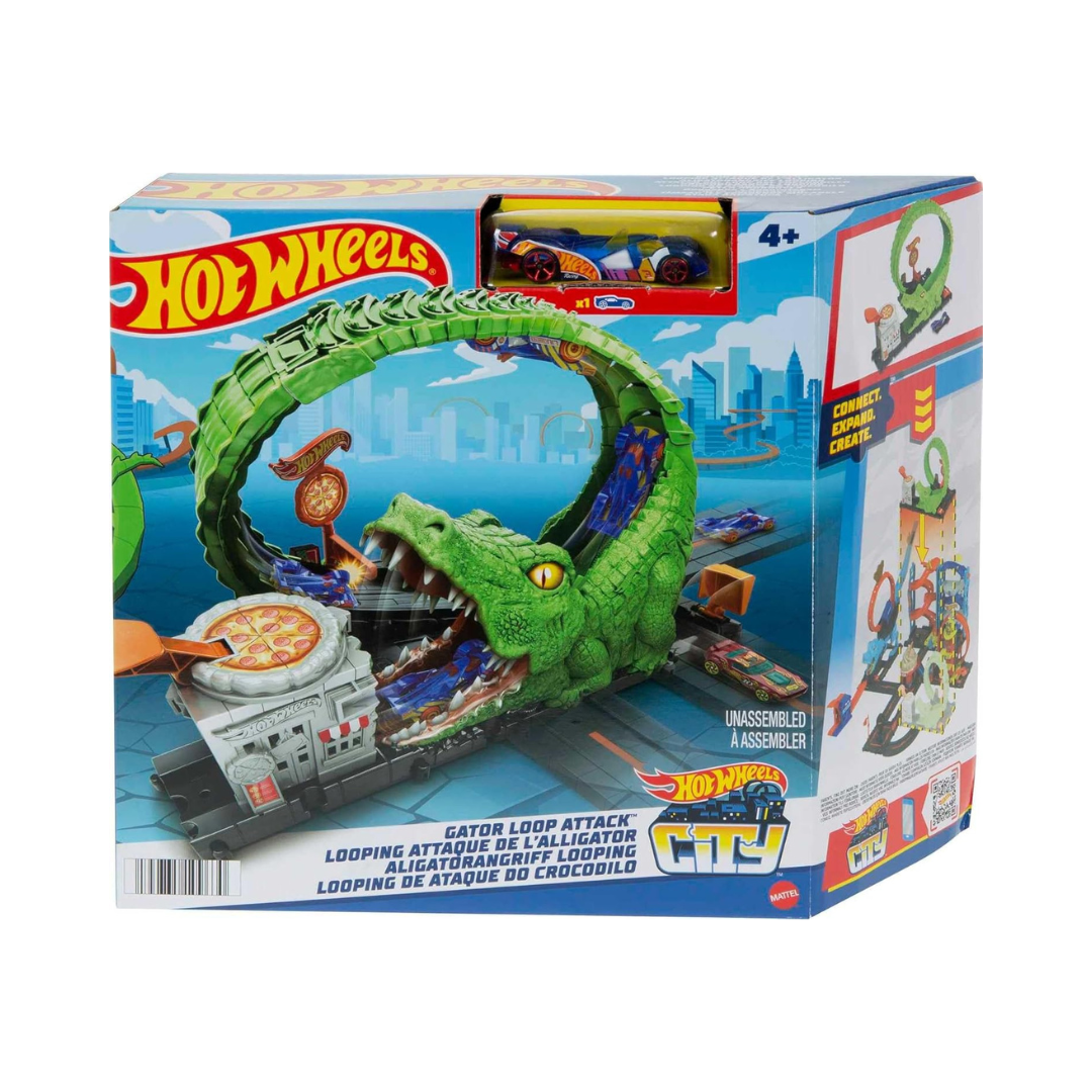 Hot Wheels City Looping de Ataque do Crocodilo