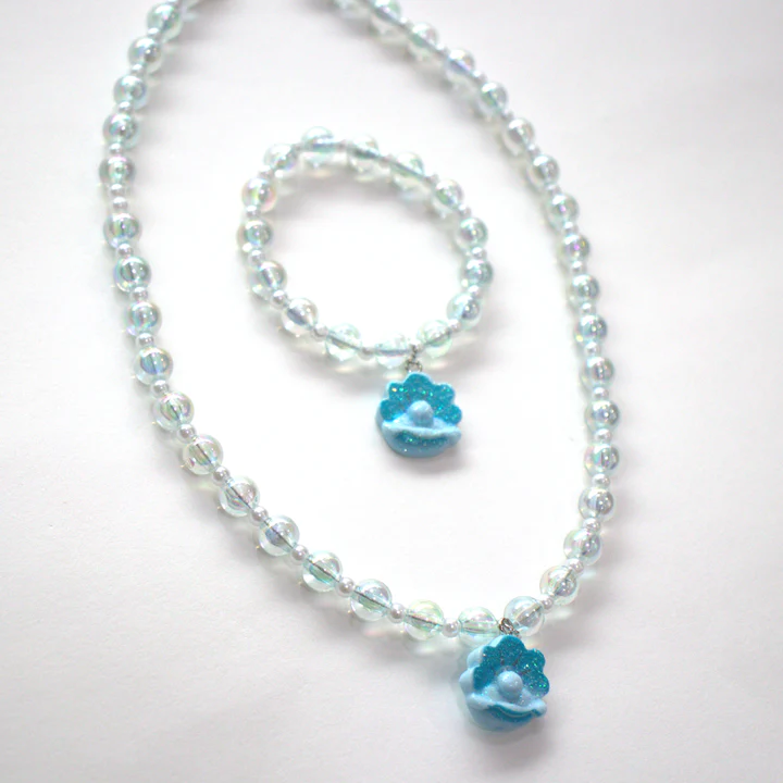 Gift Box Zoa Blue Tresor - colar e pulseira azul