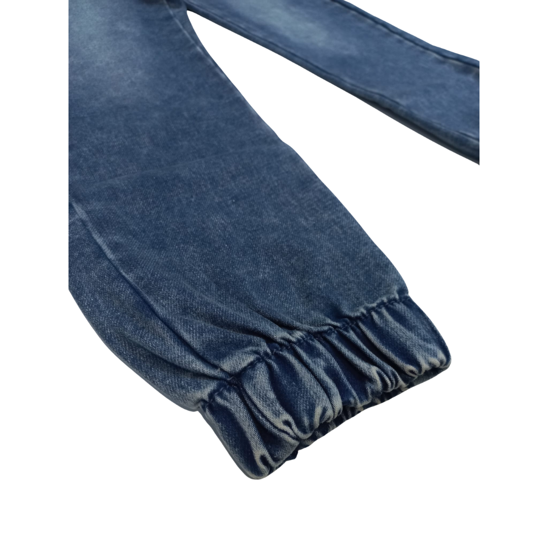 Calças de ganga azuis escuras 6-16 anos