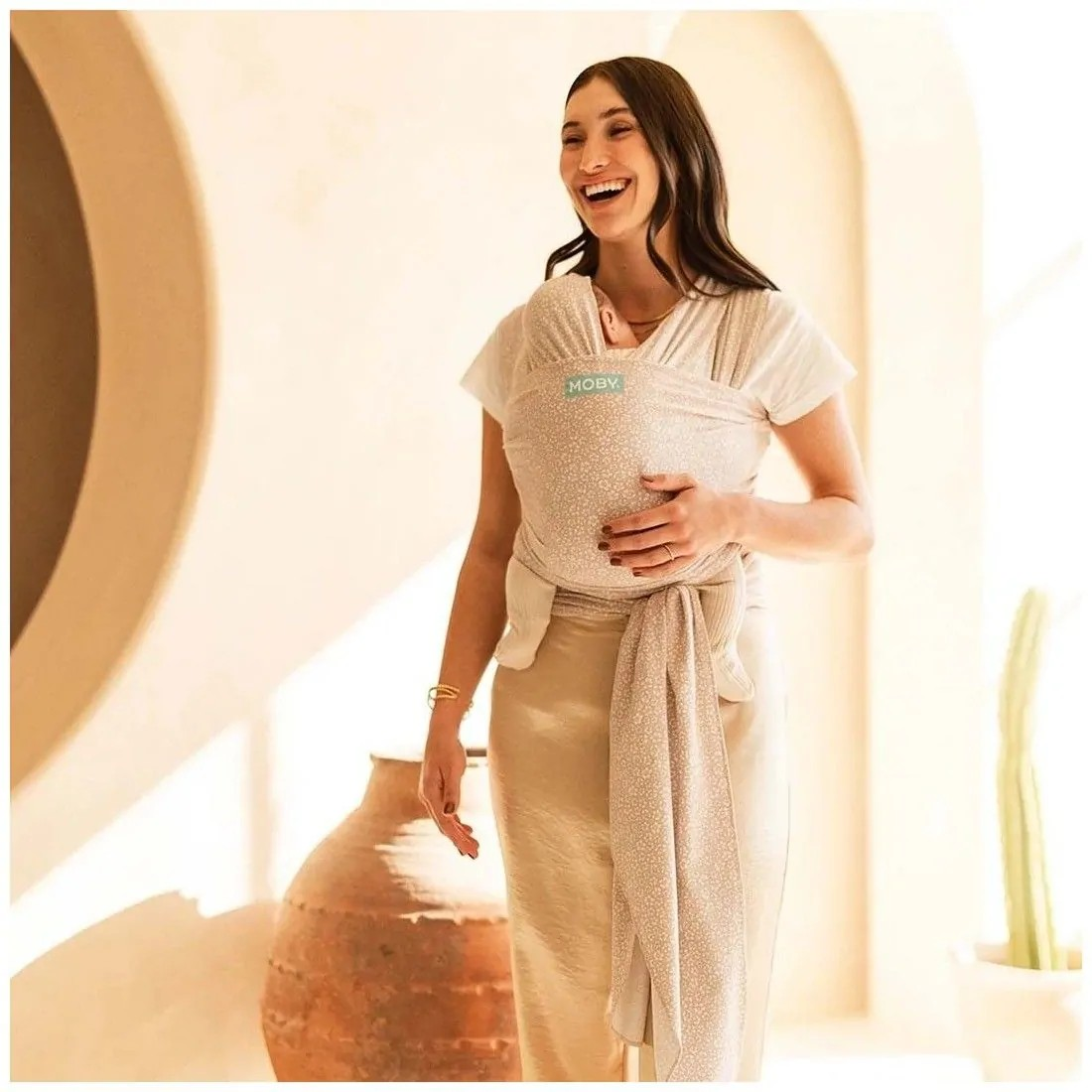 Sling porta-bebés Moby Wrap Classic algodão - Coastal blooms