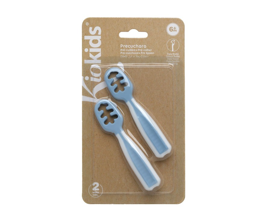 Colher de treino azul 2uni