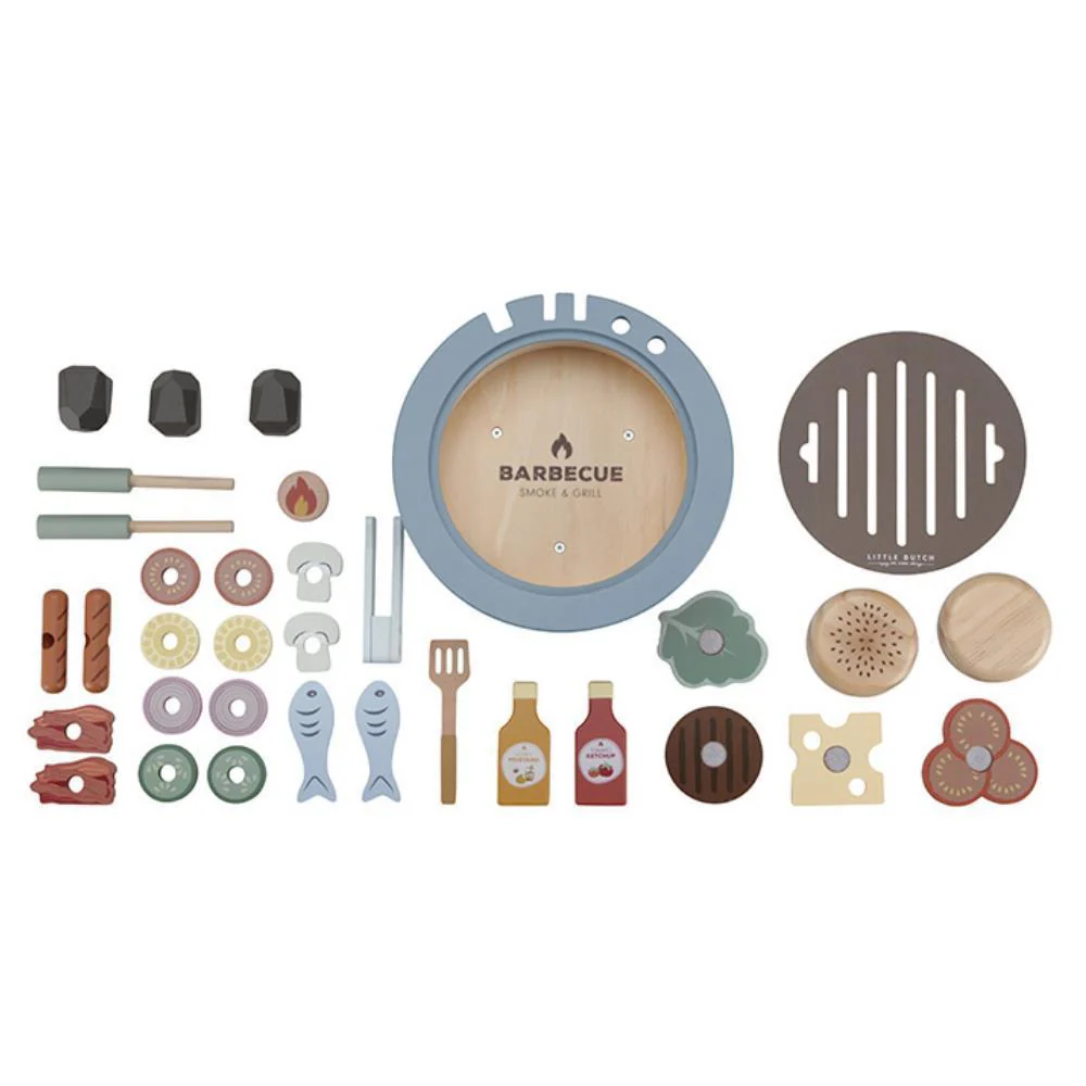 Set Barbecue em madeira