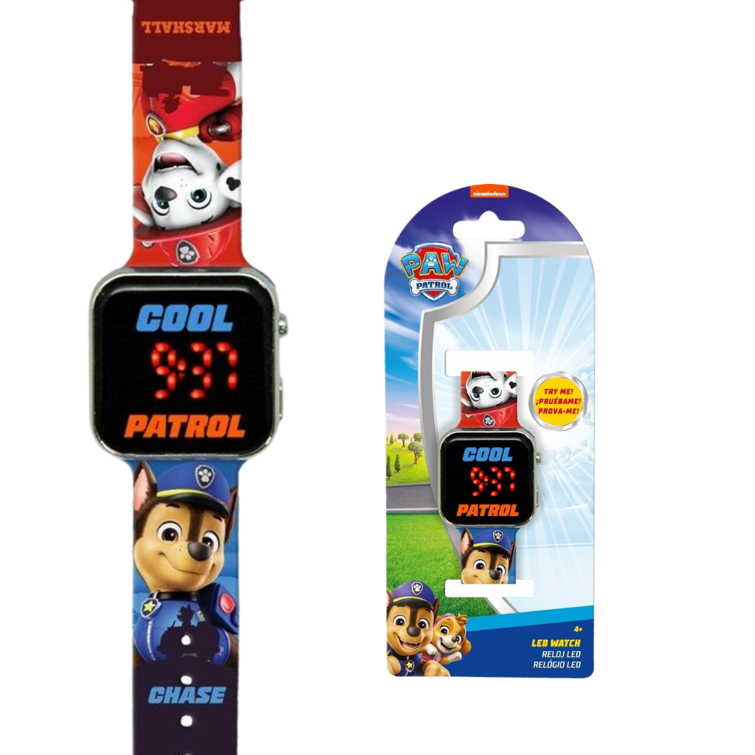 Relógio LED Patrulha Pata
