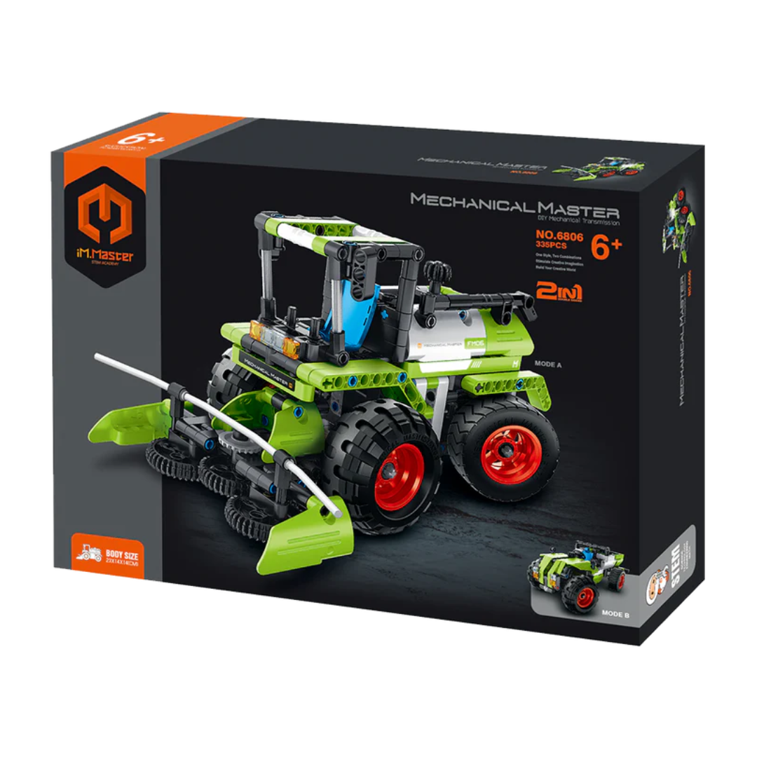 2 em 1 Máquina agrícola e Ceifeira de construção 336 peças