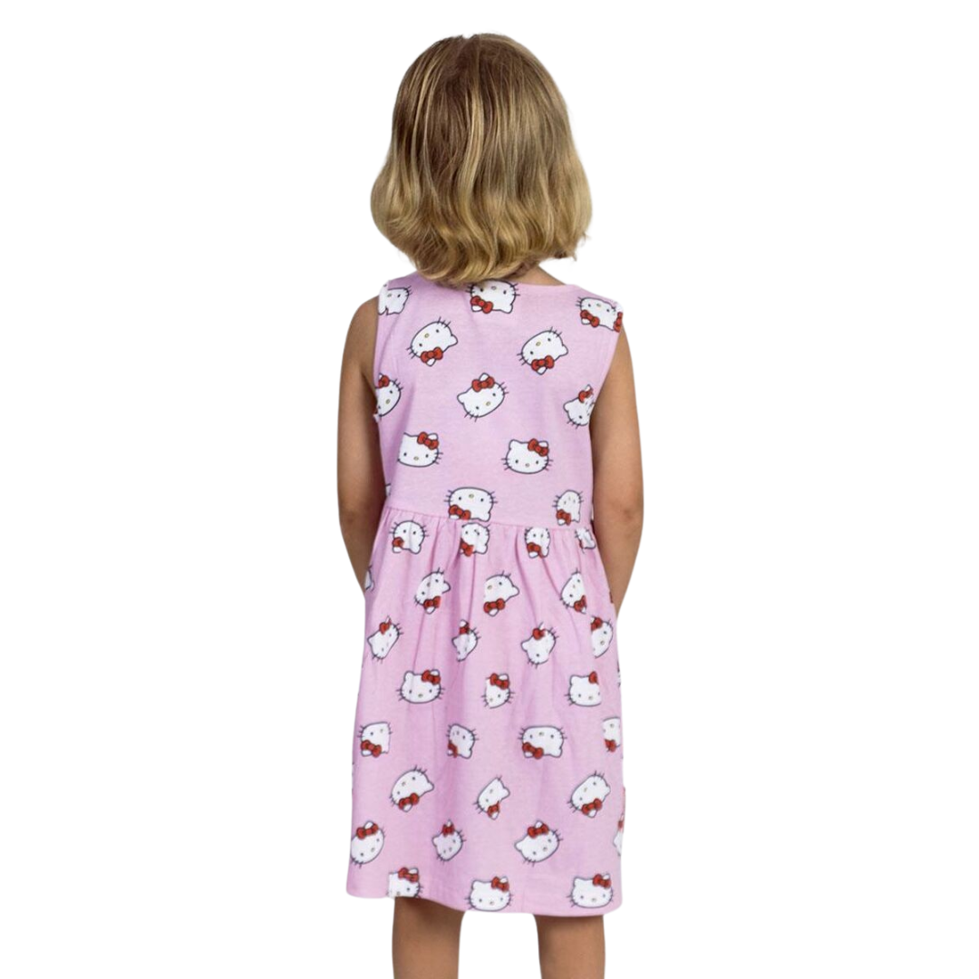 Vestido Hello Kitty 5-12 anos
