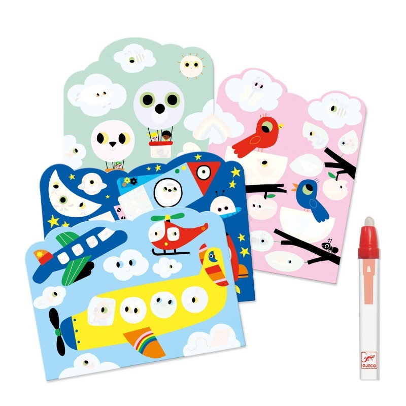 Escondido no Céu - Jogo de colorir com água