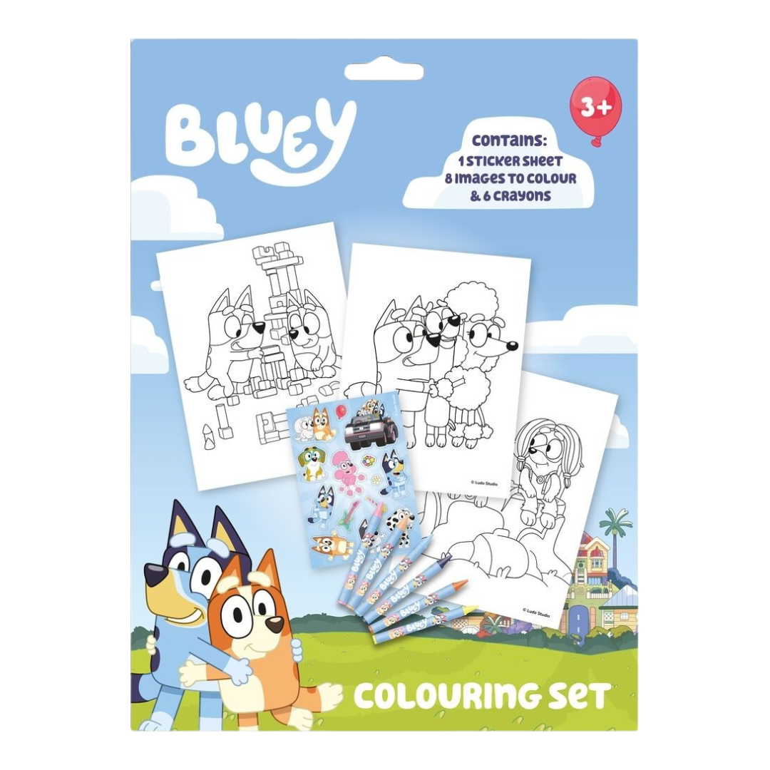 Set de colorir com stickers Bluey