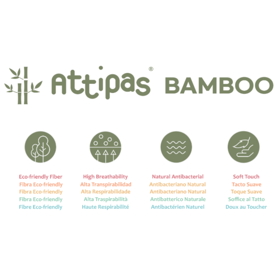 Sapato meia Attipas bamboo Sun amarelo N19-22.5