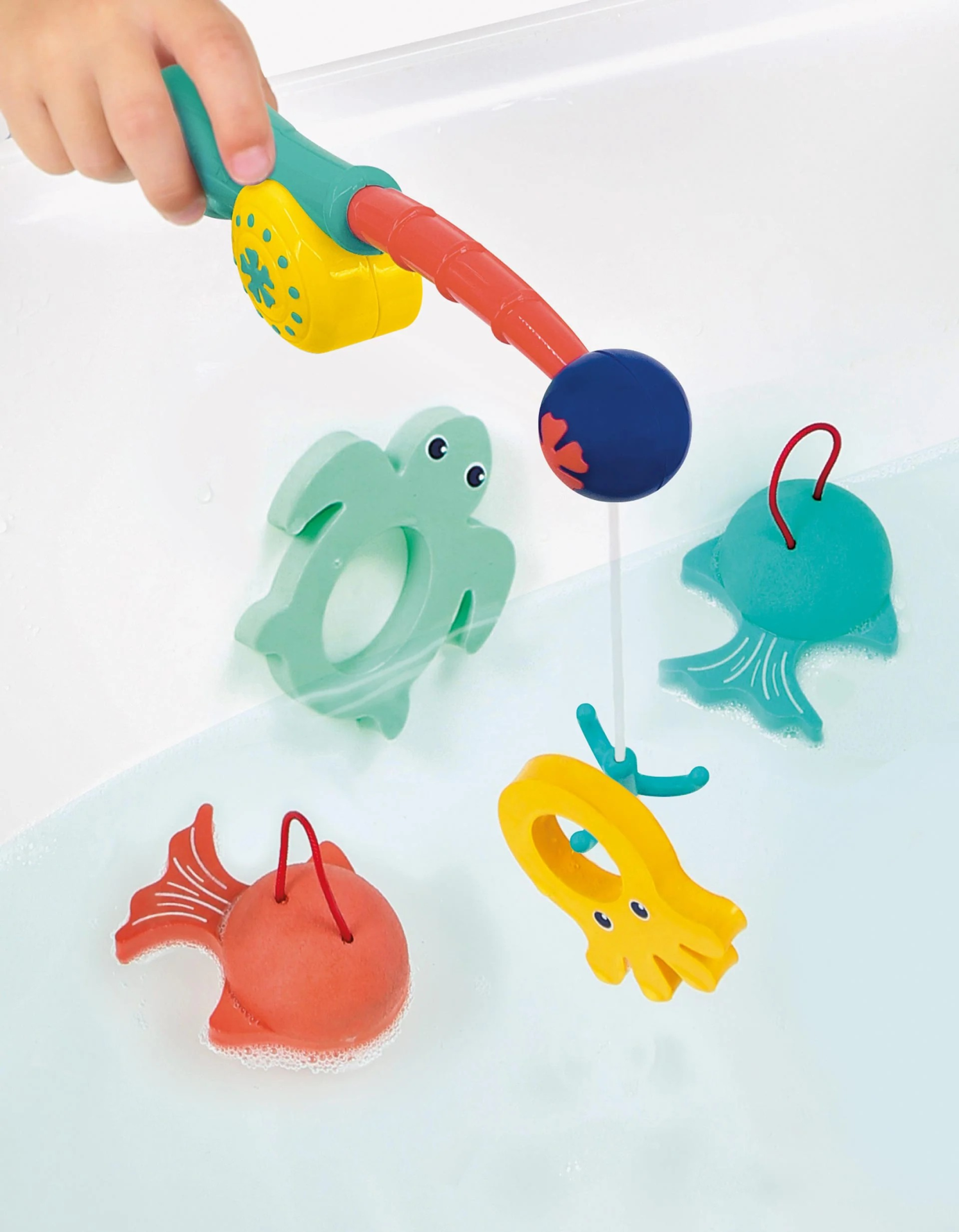 Jogo de pesca para o banho