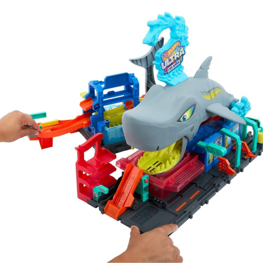 Hot Wheels City Tunel de Lavagem com Tubarão