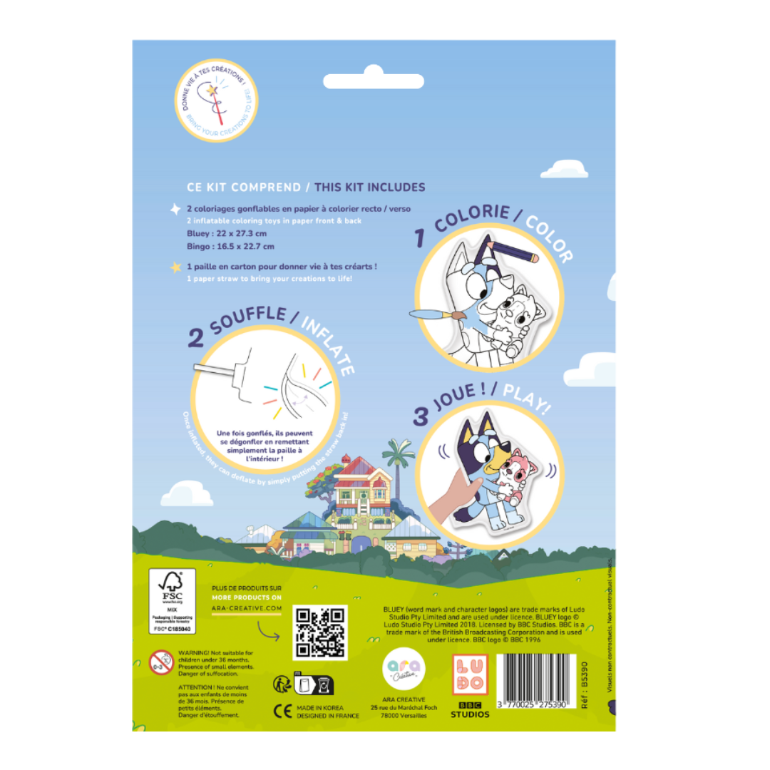 Desenhos insufláveis ​​para colorir - Bluey