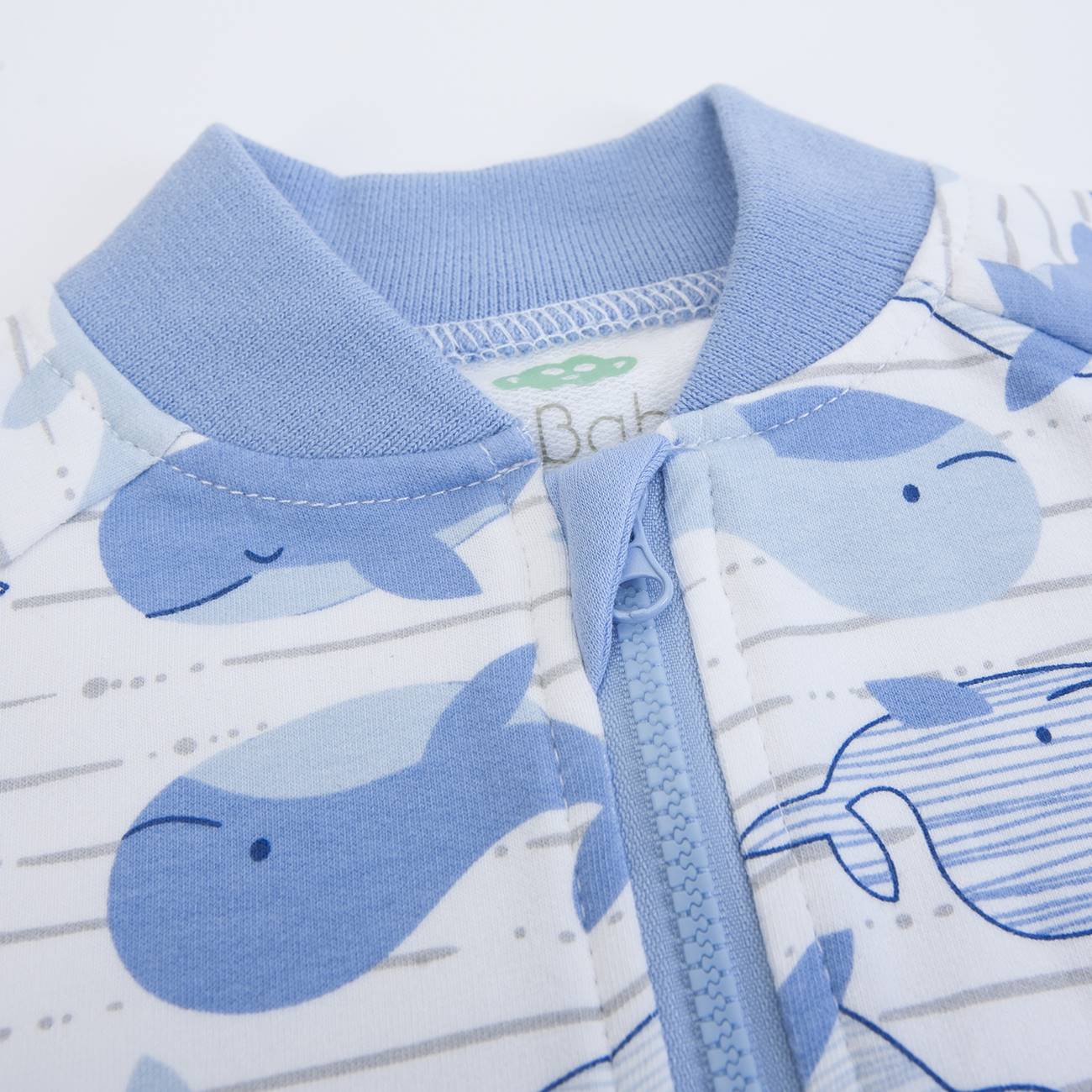 Casaco orgânico Baleia 24-36 meses