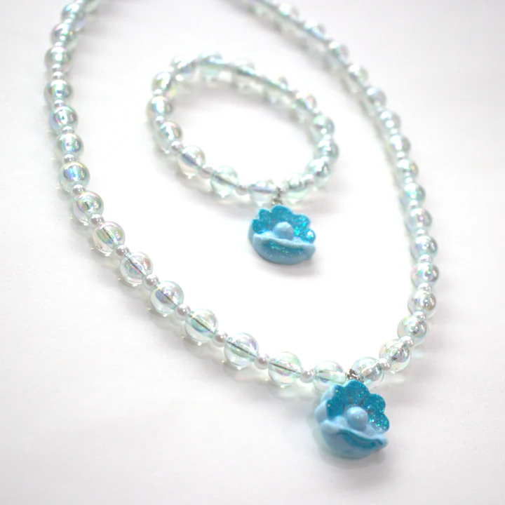 Gift Box Zoa Blue Tresor - colar e pulseira azul