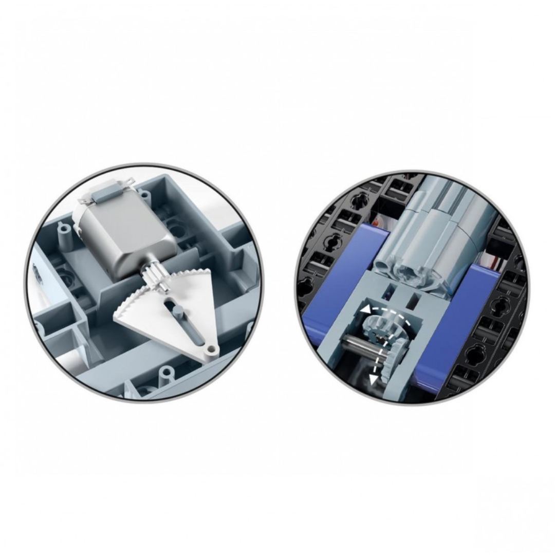 Laboratório de mecânica carro de polícia telecomandado