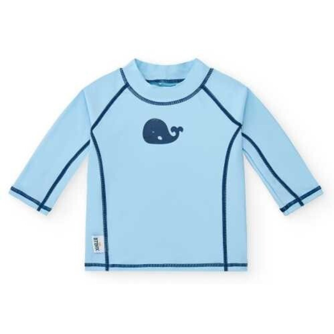 T-shirt manga longa proteção UV Baleia 2-5 anos