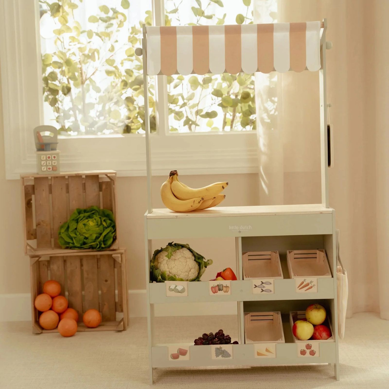 Barraca de Mercado em madeira 2 em 1