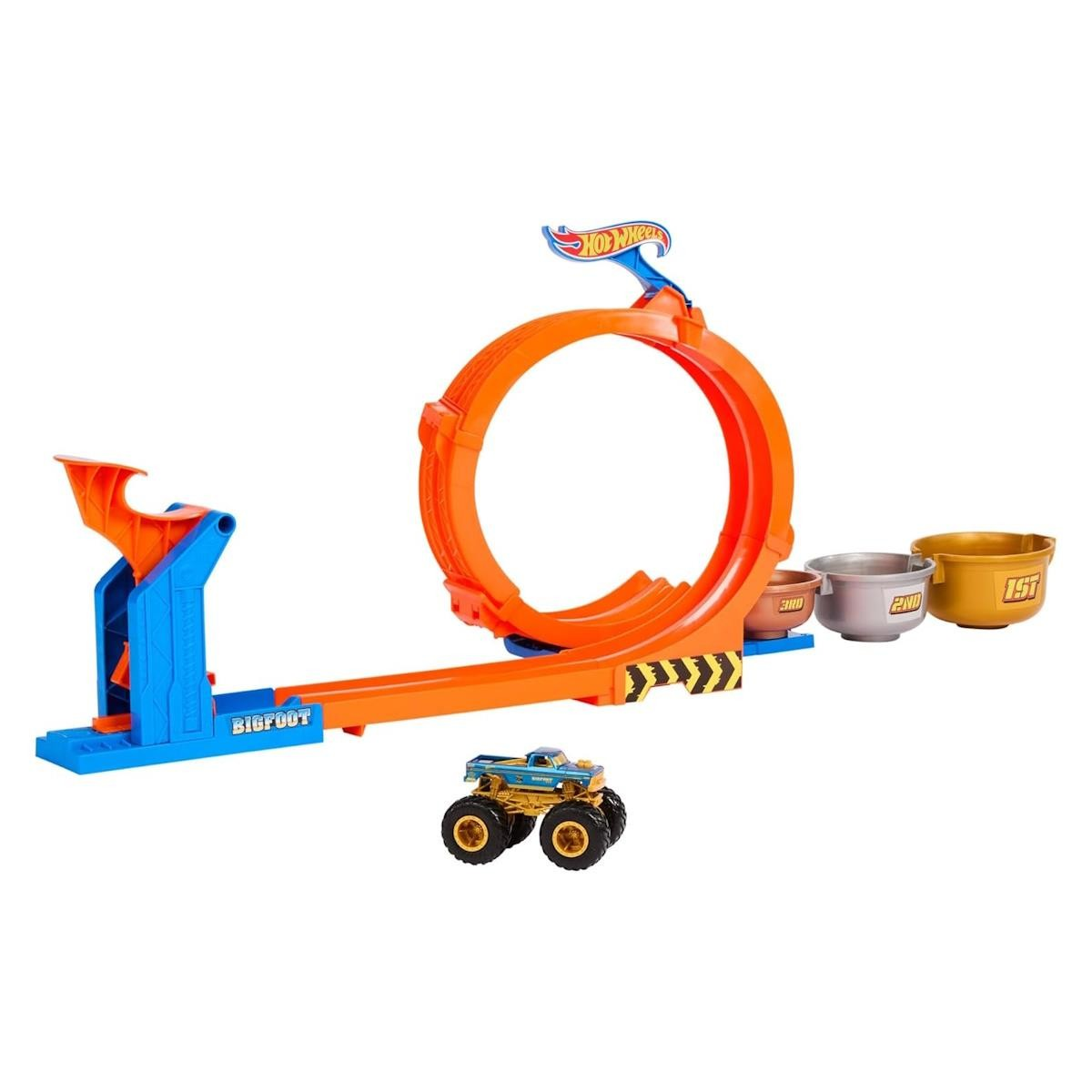 Hot Wheels Monster Trucks Loop and Flip Trophy Challenge