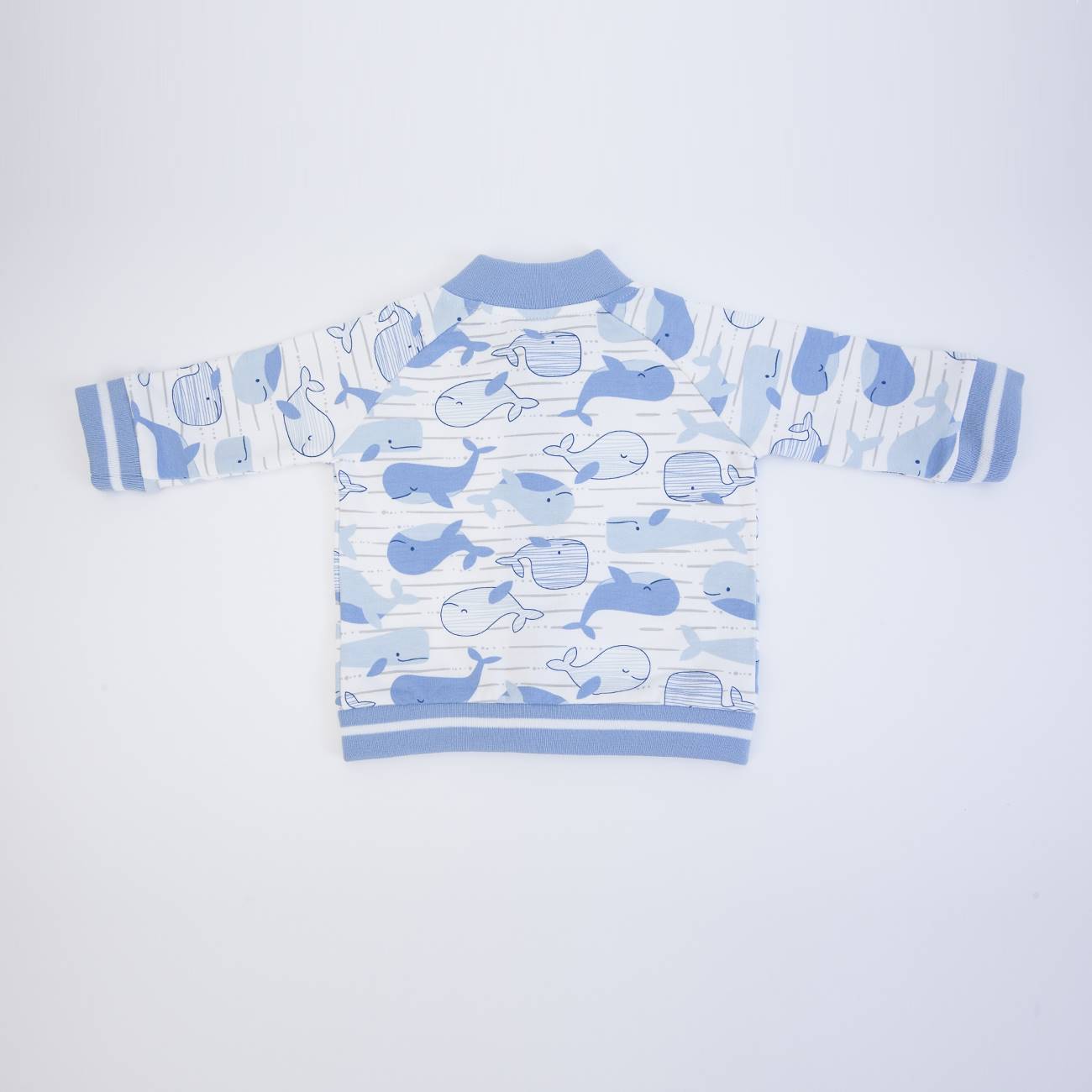 Casaco orgânico Baleia 24-36 meses