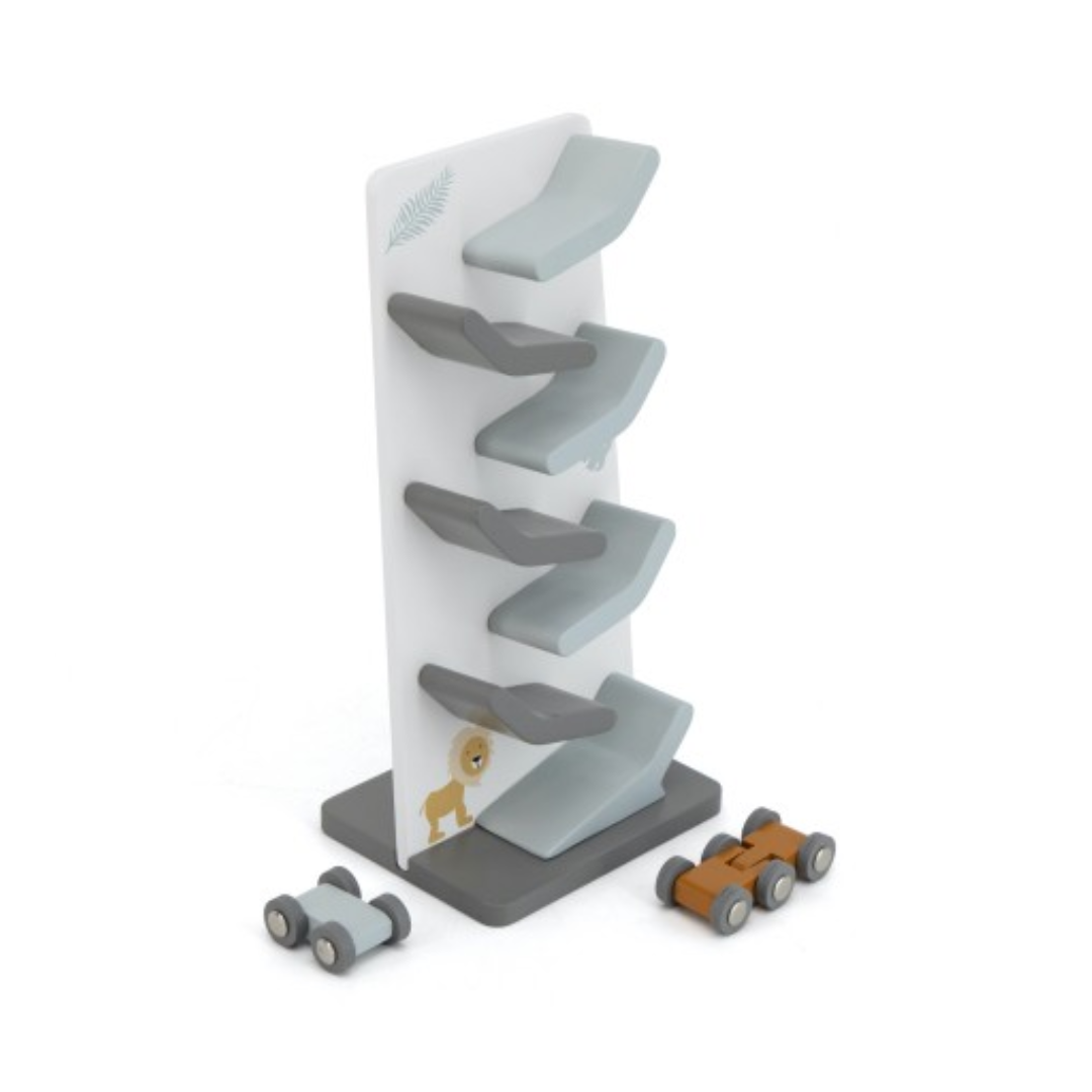 Pista de carros zigzag Race-track em madeira