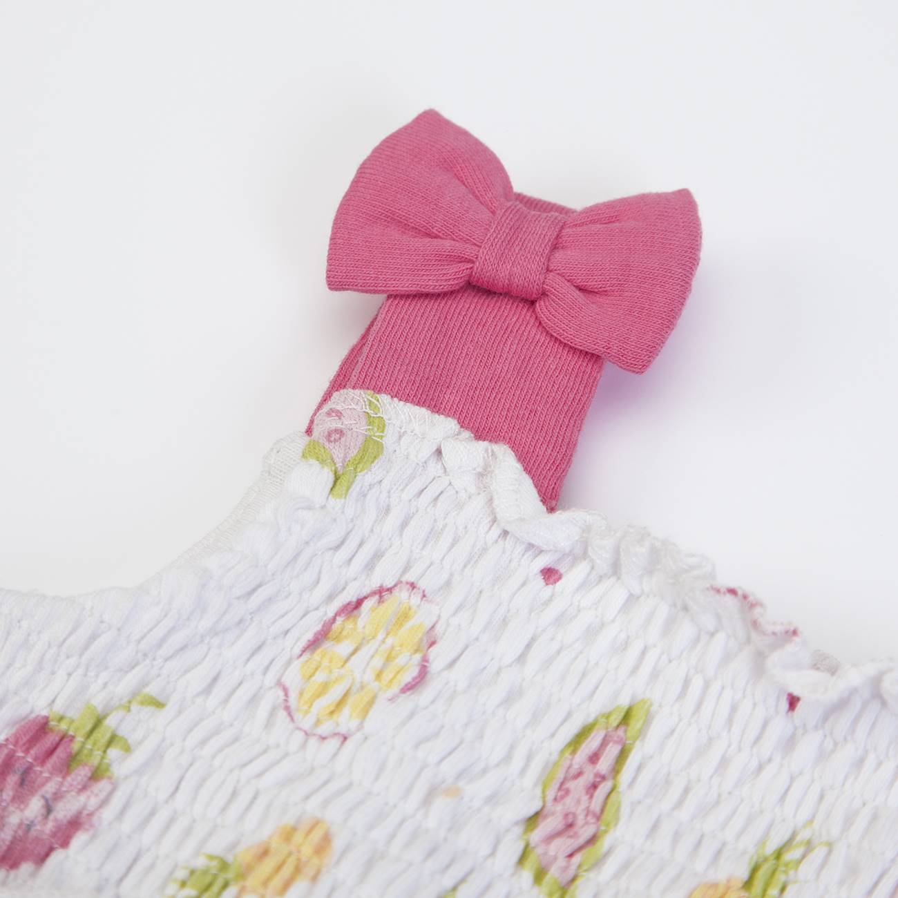 Macacão vestido orgânico Frutas 9-12 meses