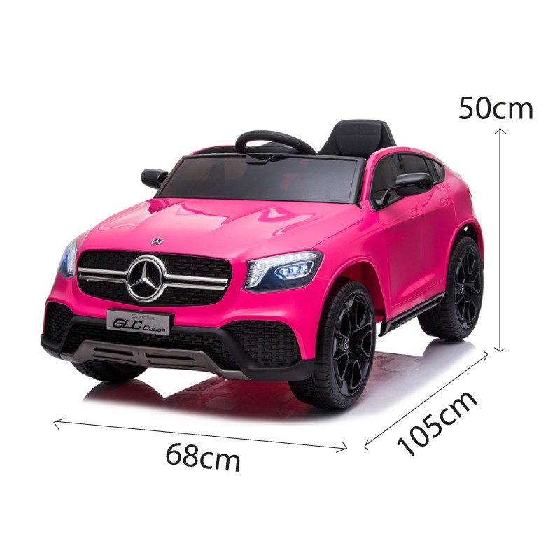 Carro elétrico 12V Mercedes GLC Coupe edition rosa