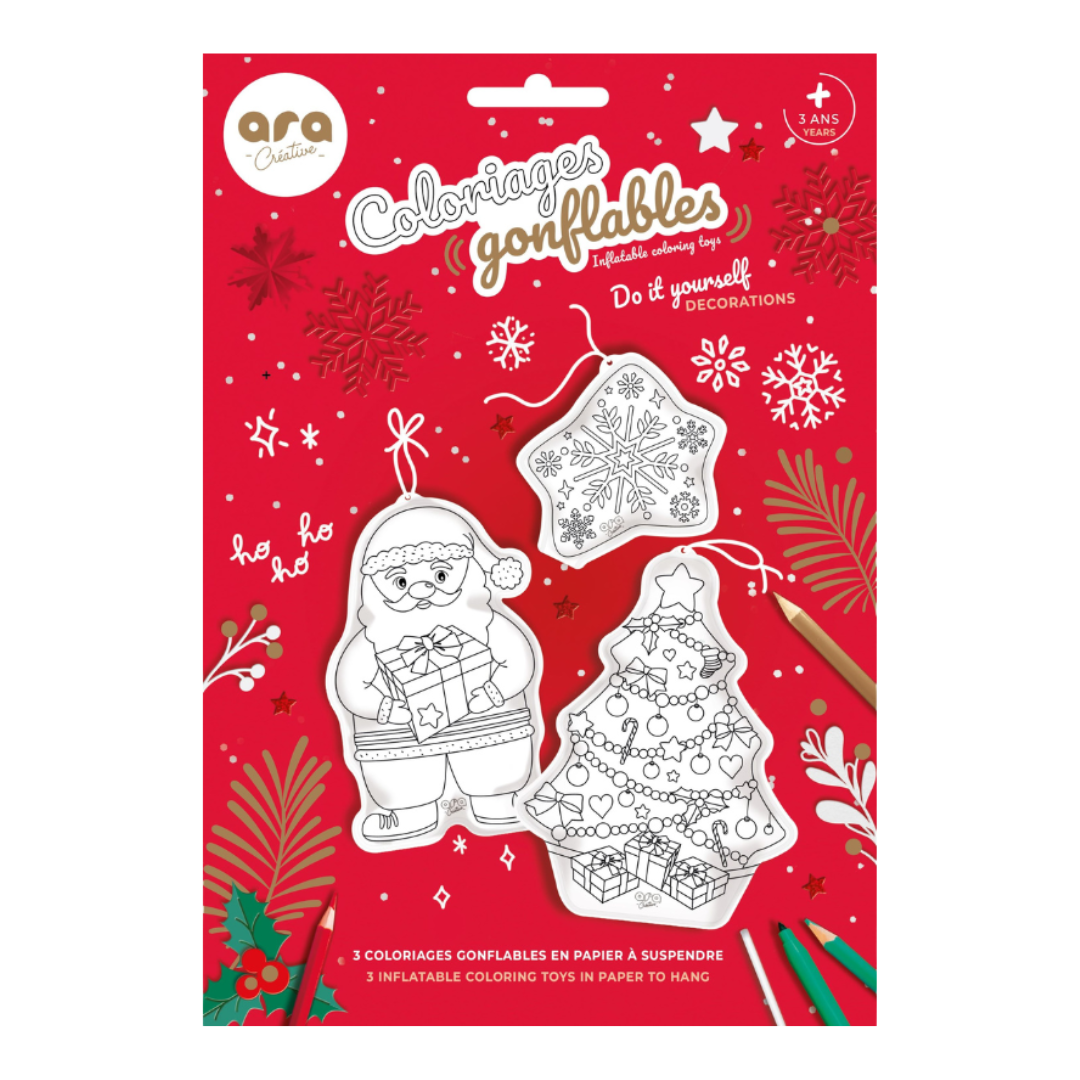 Desenhos insufláveis ​​p/colorir - Natal