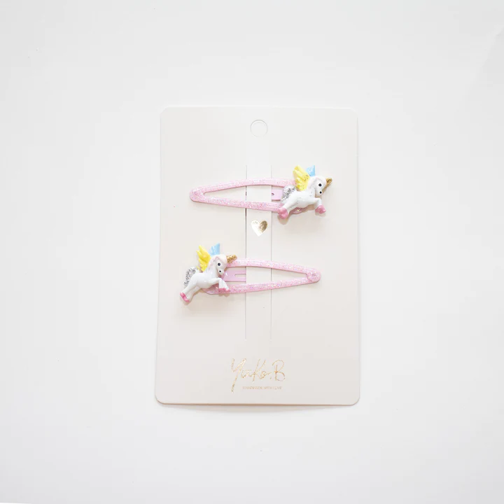 Ganchos cabelo Unicórnios