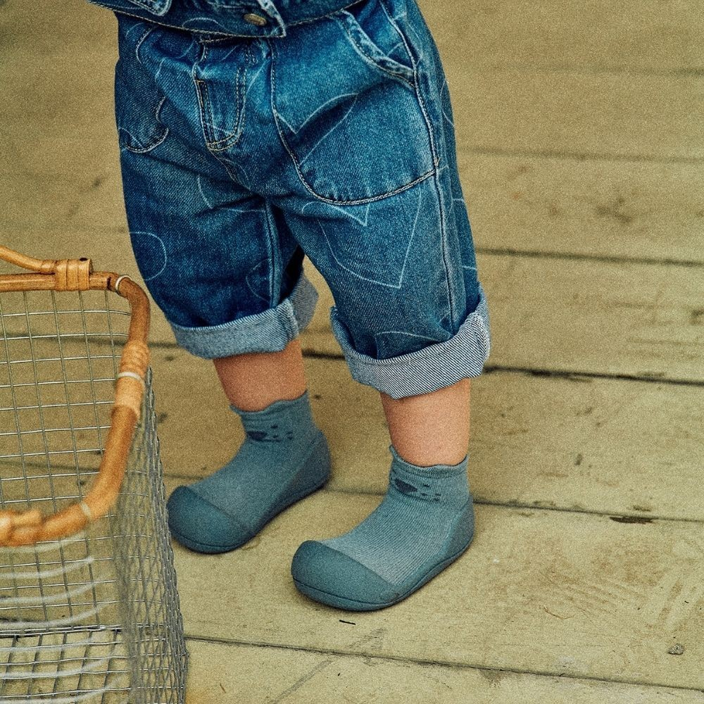 Sapato meia Attipas bamboo Animal azul N19-22.5