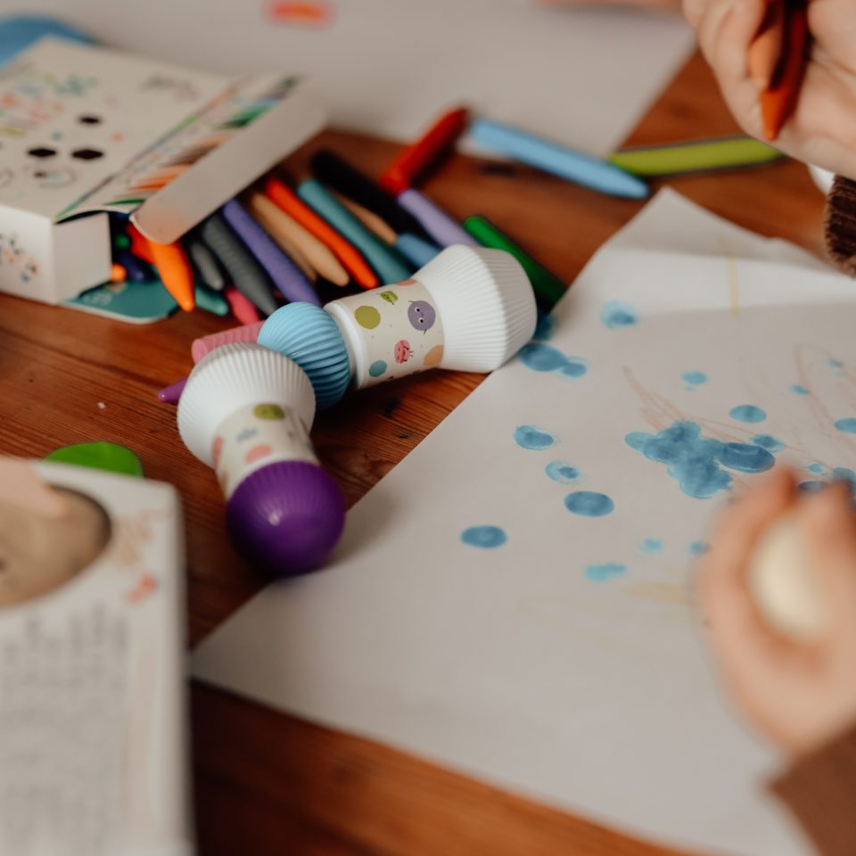 5 Marcadores Dots - cores pastel