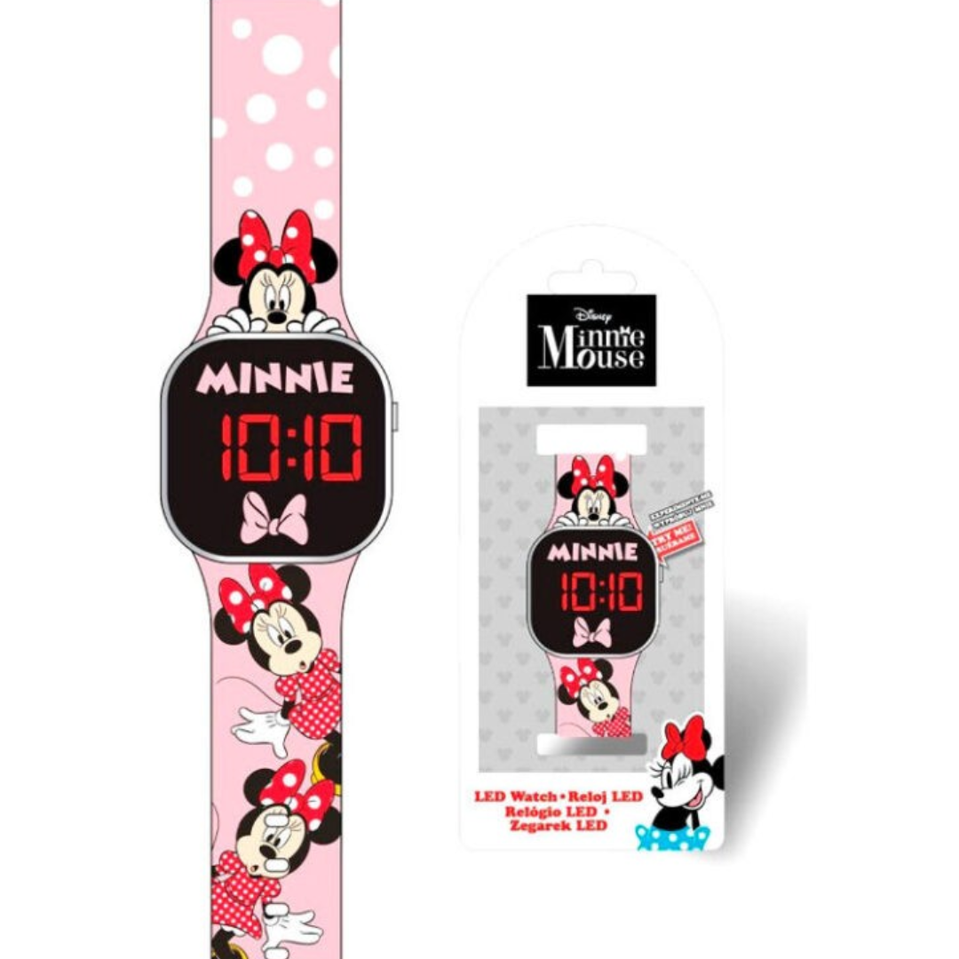 Relógio LED Minnie Mouse