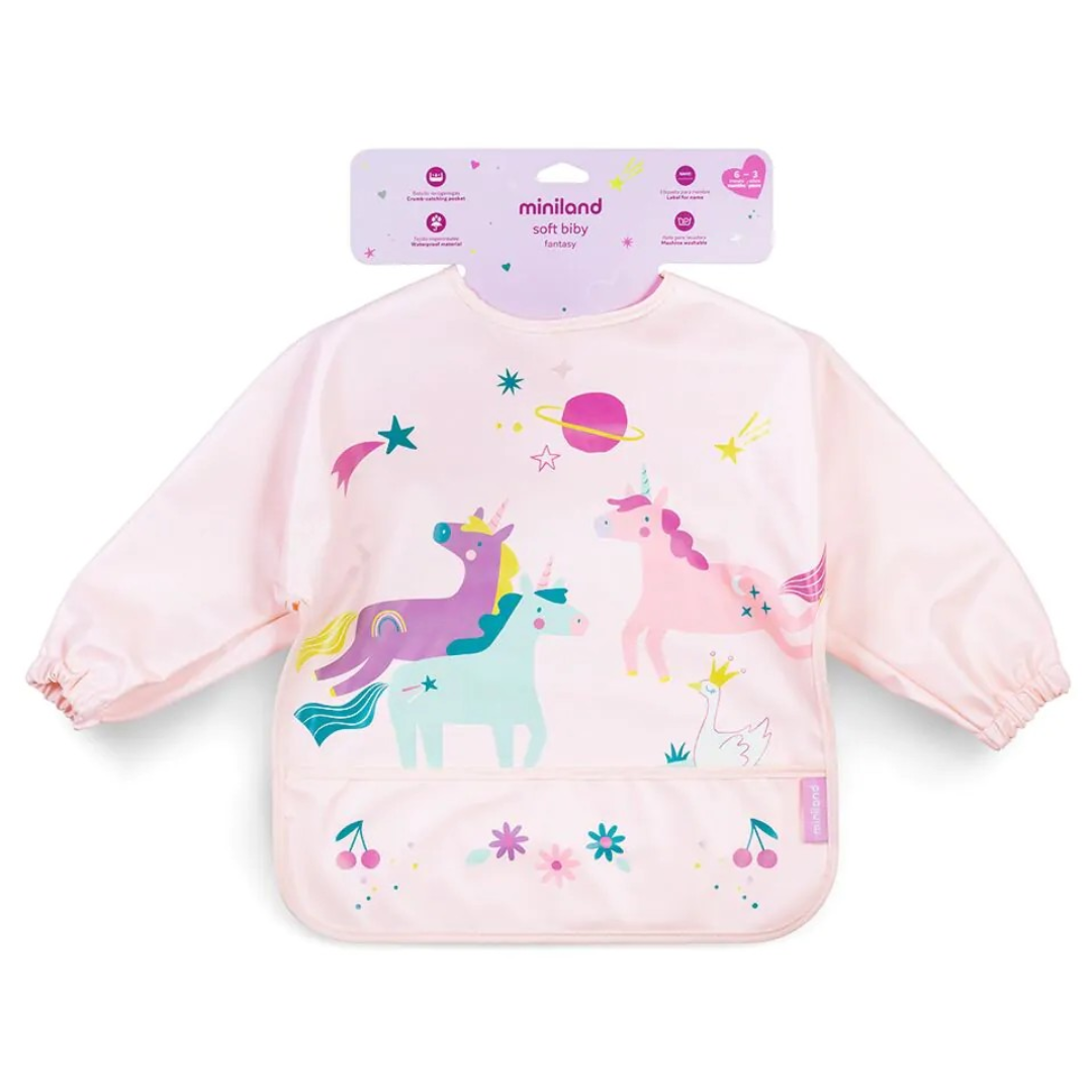 Babete impermeável com mangas Fantasia