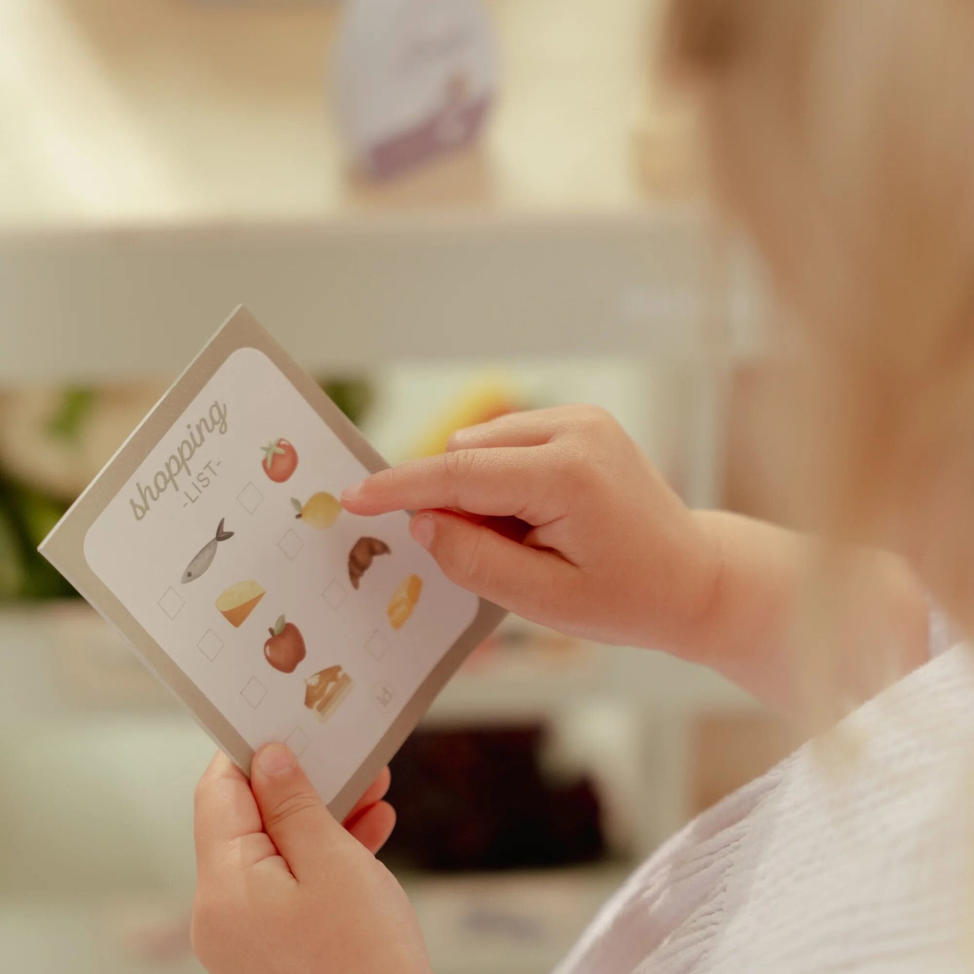 Carrinho de compras em madeira