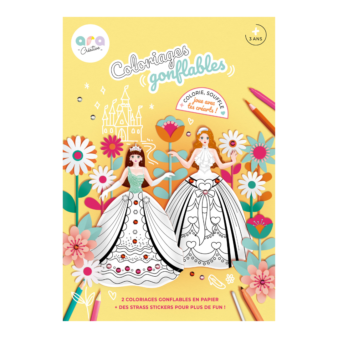 Desenhos insufláveis ​​para colorir - Princesas