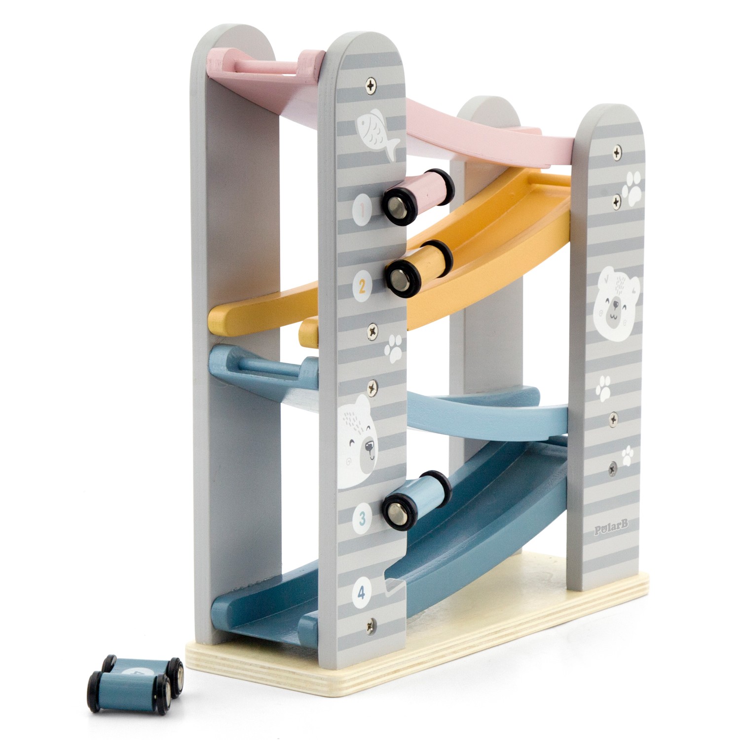 Pista de carros em madeira