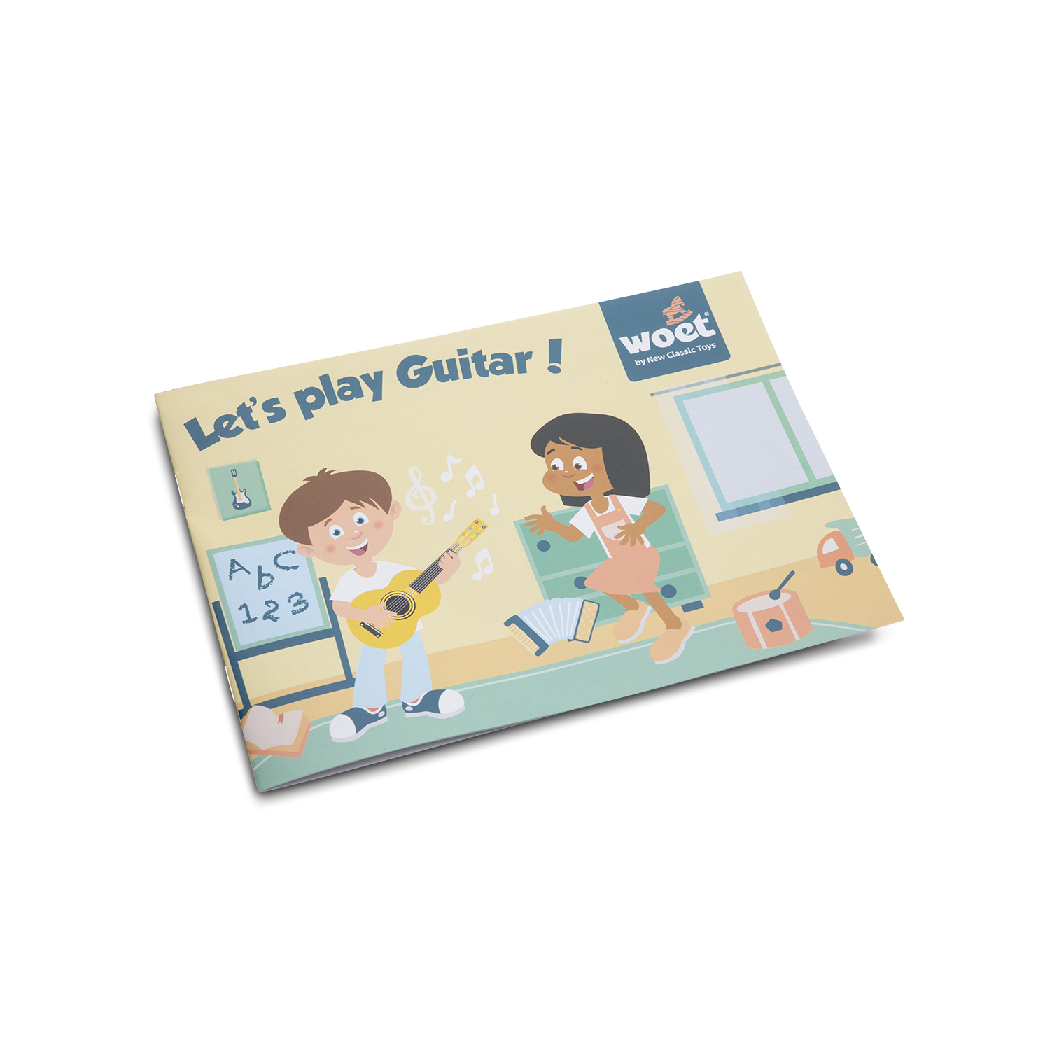 Guitarra Heart em madeira - Rosa