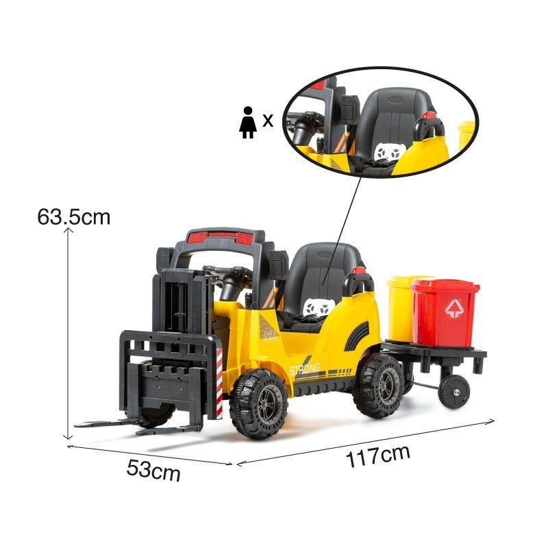 Empilhador elétrico 12V elevatório