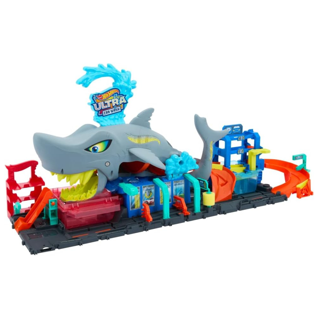 Hot Wheels City Tunel de Lavagem com Tubarão